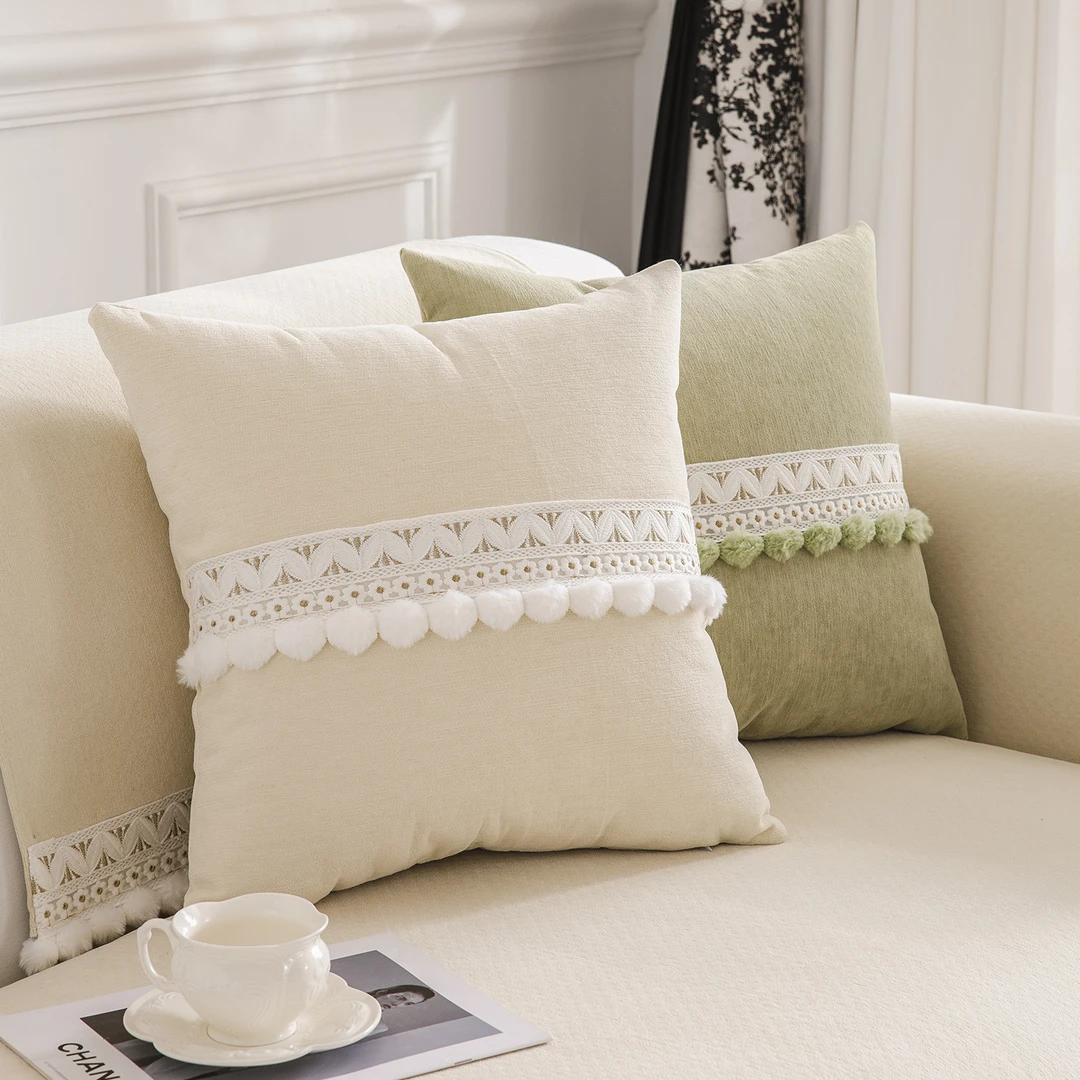 今后 小香风法式雪尼尔防滑抱枕