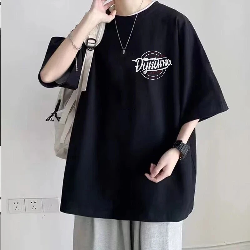 纯棉重磅加肥加大码80-200斤胖子休闲宽松短袖上衣夏季t恤潮流男