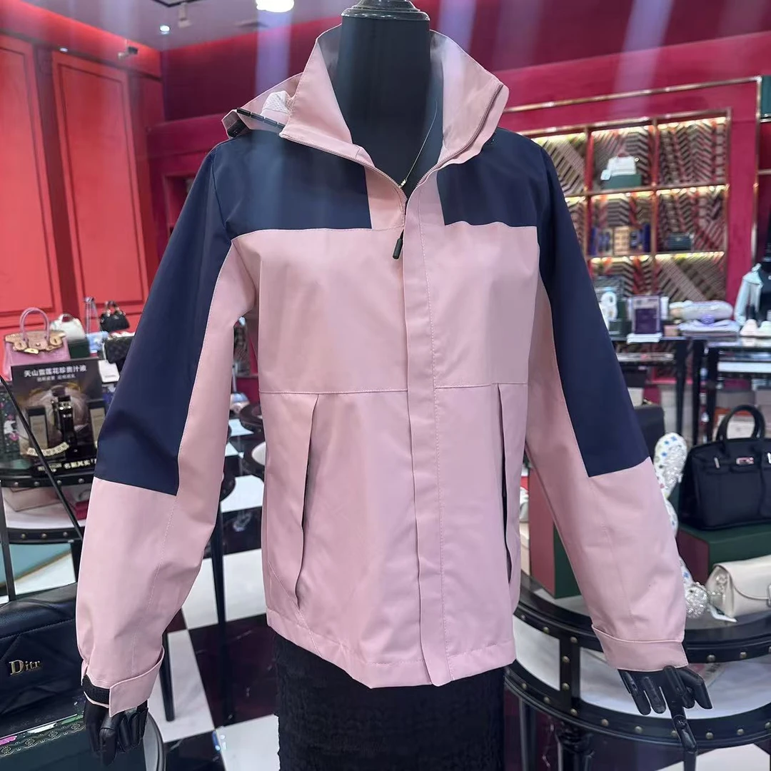 【菜菜专属】连帽宽松女宽松型中长冲锋衣