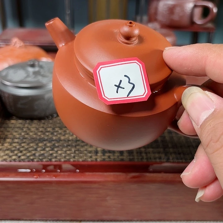 三***装宜兴原矿手工紫砂壶