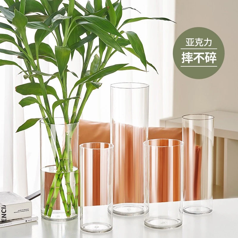 【云南鲜花搭档】亚克力直筒花瓶