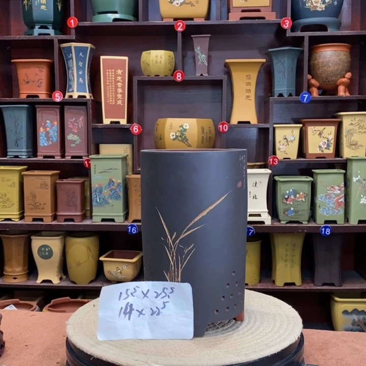 紫砂花盆紫砂花盆