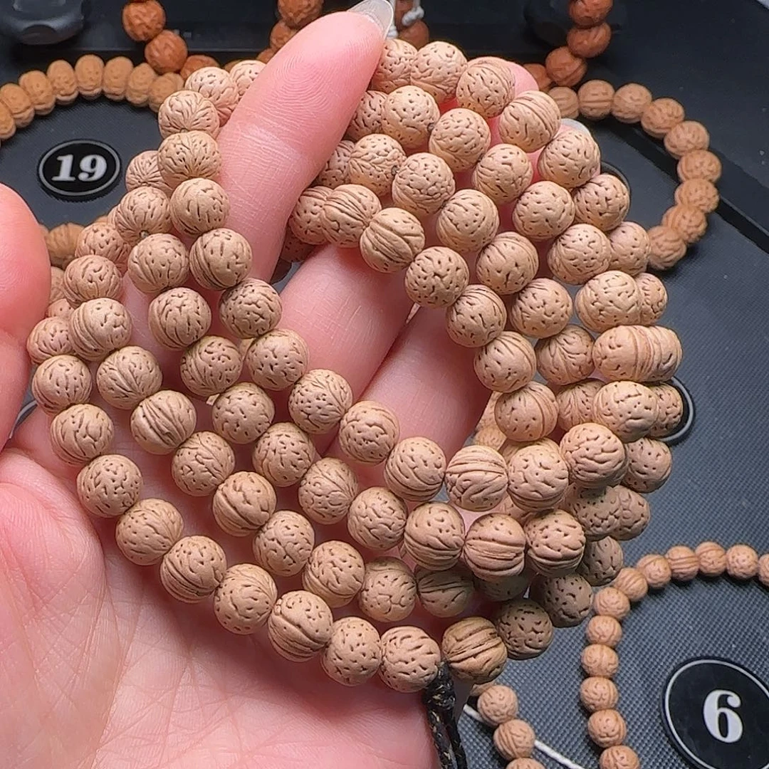 桃核手串矮桩桃核脖挂108