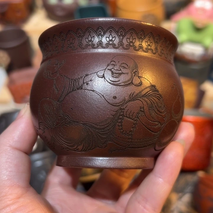 紫砂茶杯宜兴紫砂主人杯