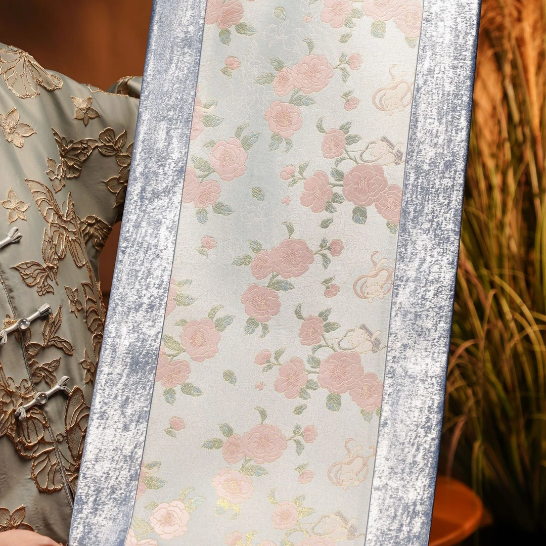 伴斤好物茶周边樱苔漱月猫咪蓝茶席家用可爱中式茶道室内简约喝茶