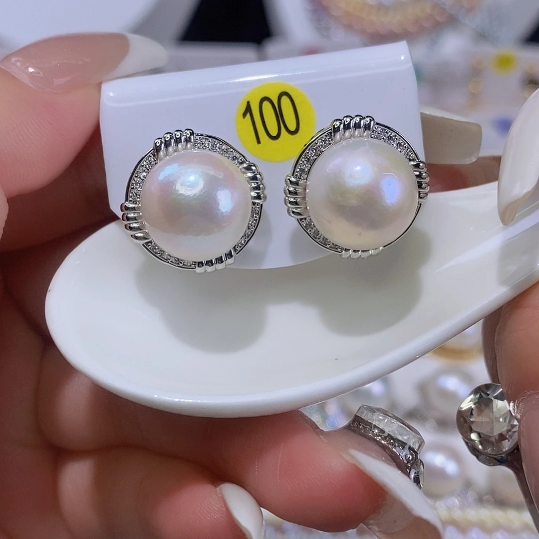 未镶嵌淡水珍珠耳饰