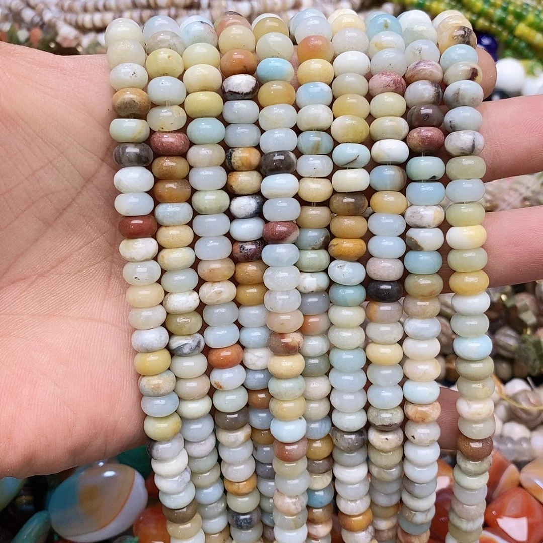 玛瑙/玉髓未镶嵌珠宝半成品小算盘一条装