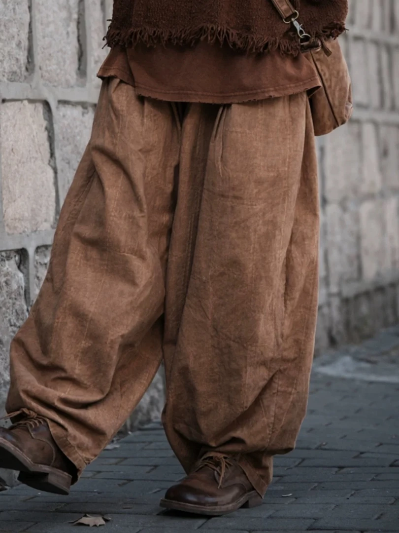 疯子张宽松百搭休闲裤