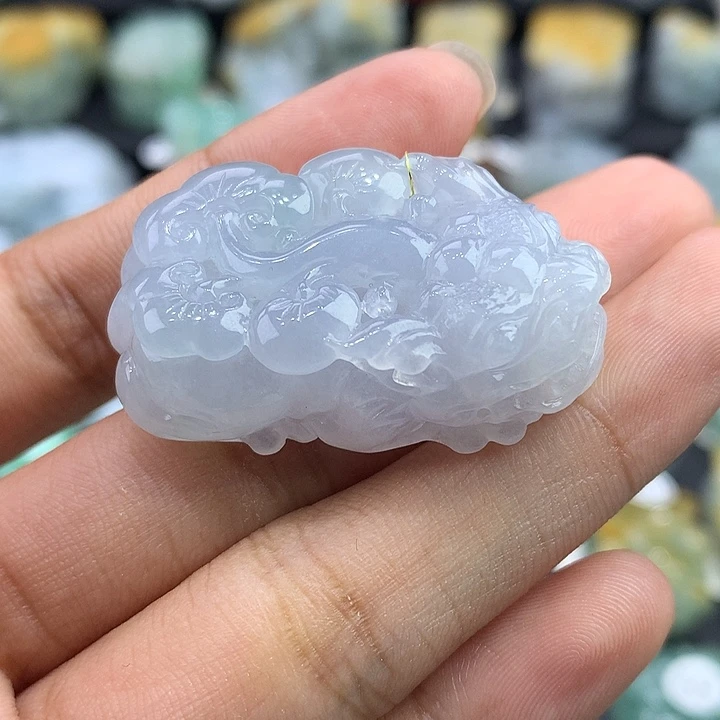 精***鬼颈饰未镶嵌翡翠天然缅甸翡翠