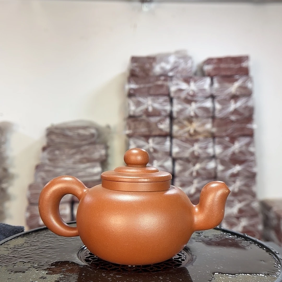 茶壶紫砂原矿紫砂泥料底槽青350cc