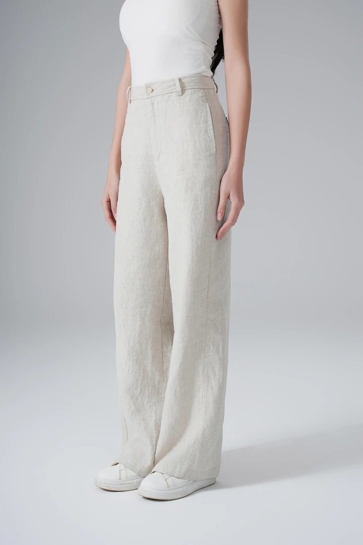 【麻友集YM007】柜子同款女士夏季亚麻休闲百搭长裤