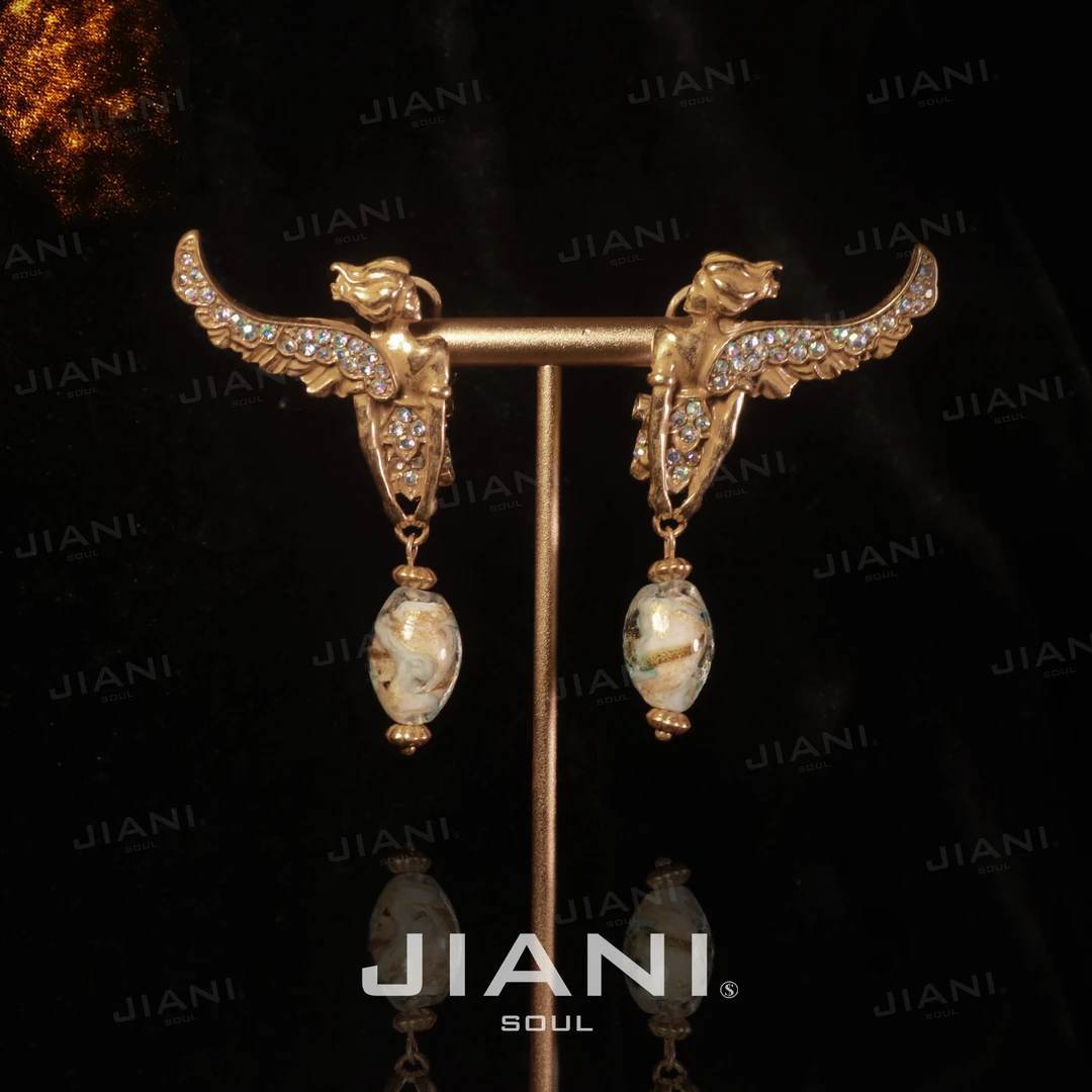 合金耳饰 JIANI【希伯来文“神谕传达加百列”审判和力量】耳饰