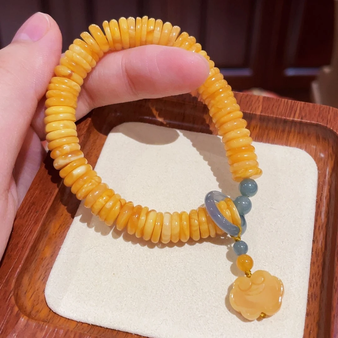 蜜蜡手链未镶嵌手串