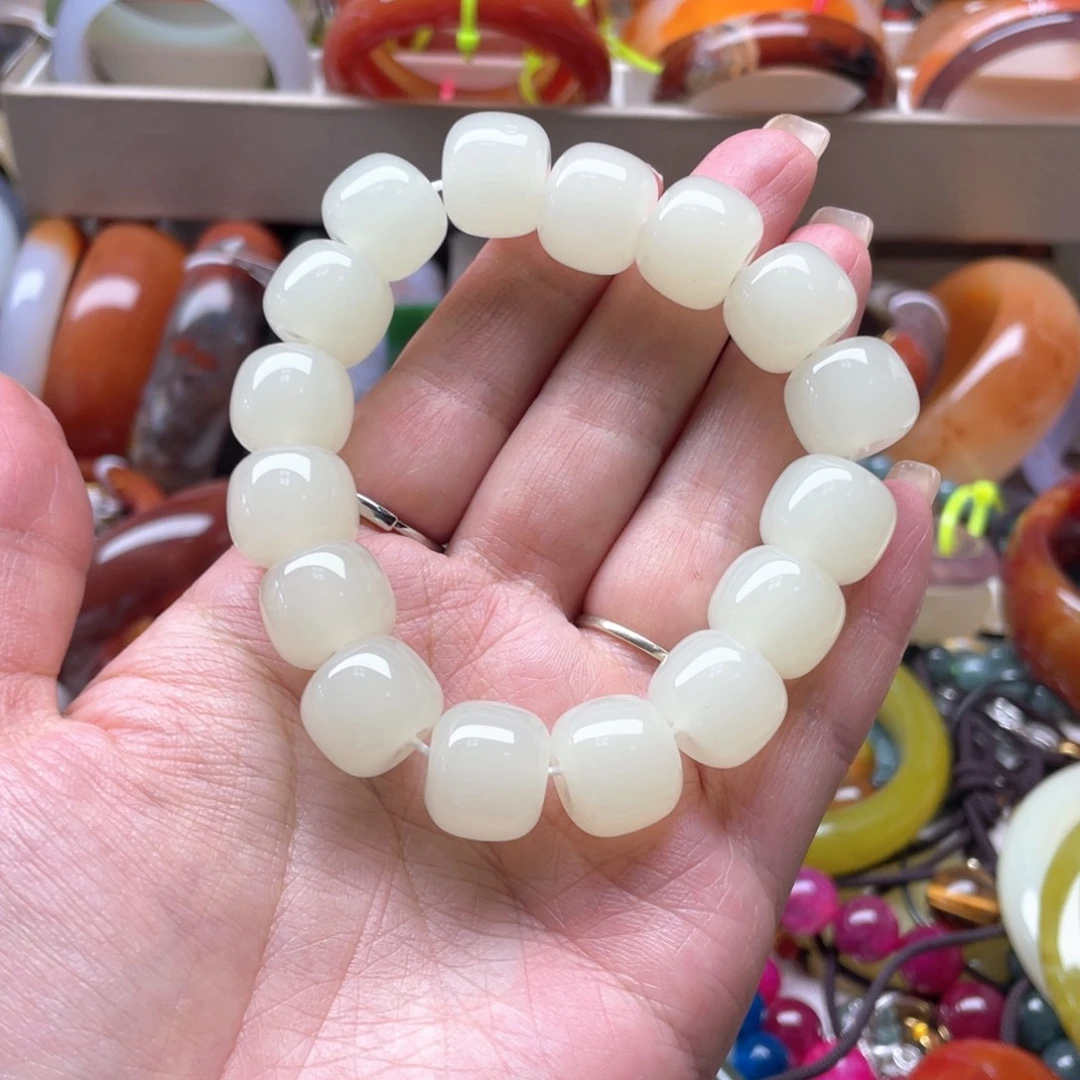 蛇纹石玉未镶嵌手链