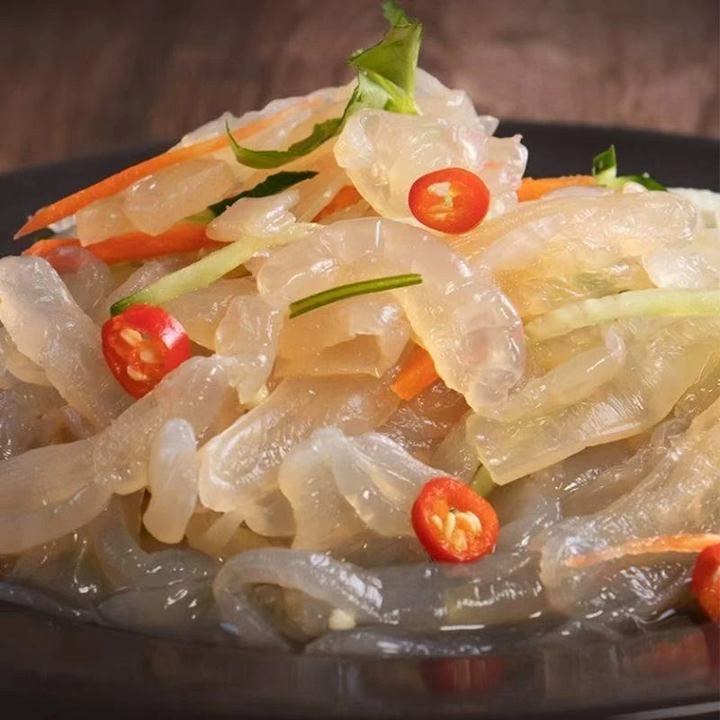 酸辣捞汁海蜇丝嘎嘣脆开罐即食凉拌菜即食海蜇罐装600g*2