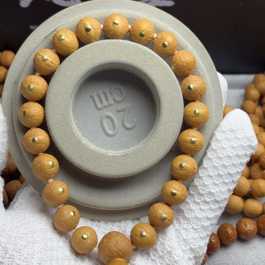 凤眼菩提吊坠凤眼菩提手串镶铜