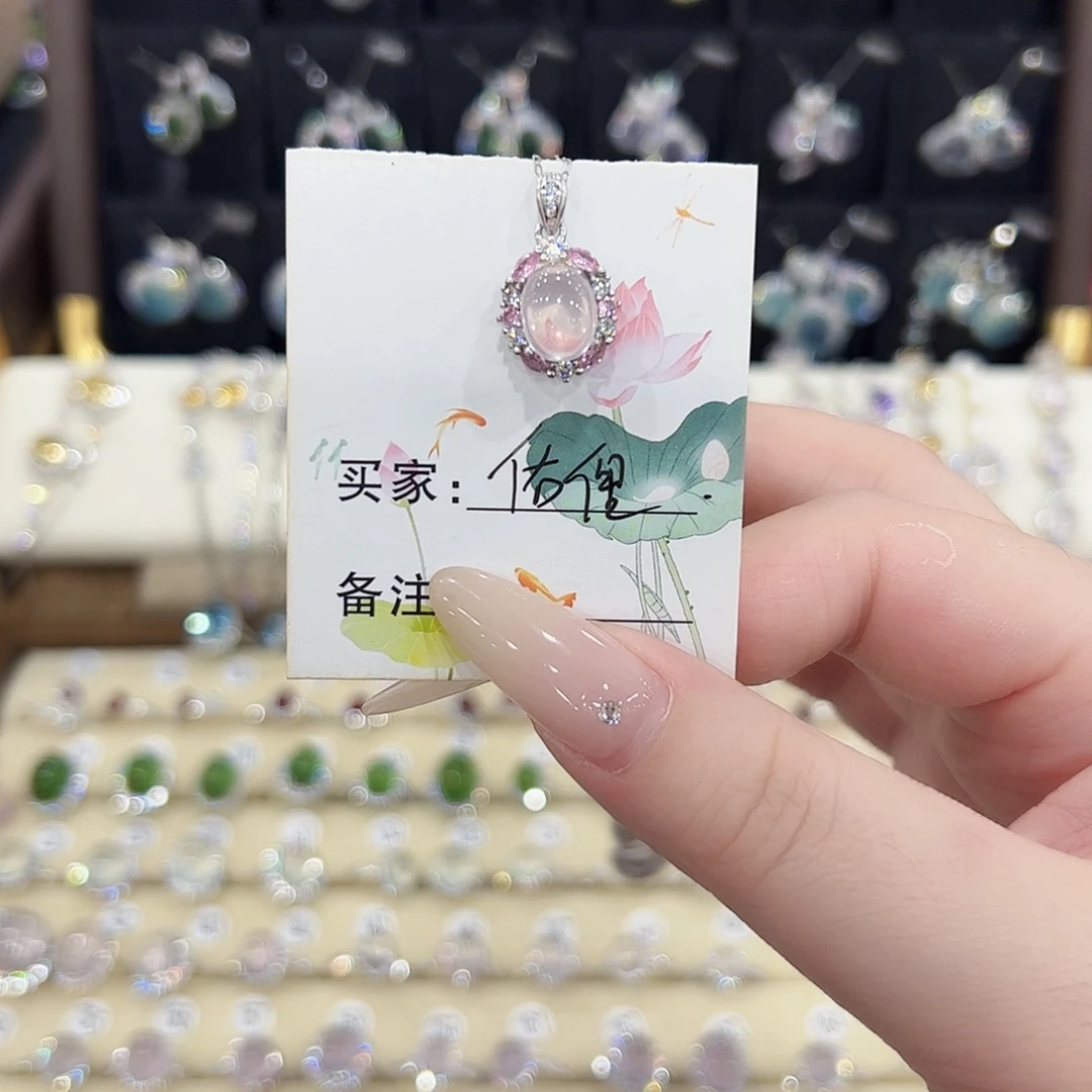 佑***.水晶戒指银S925镶嵌