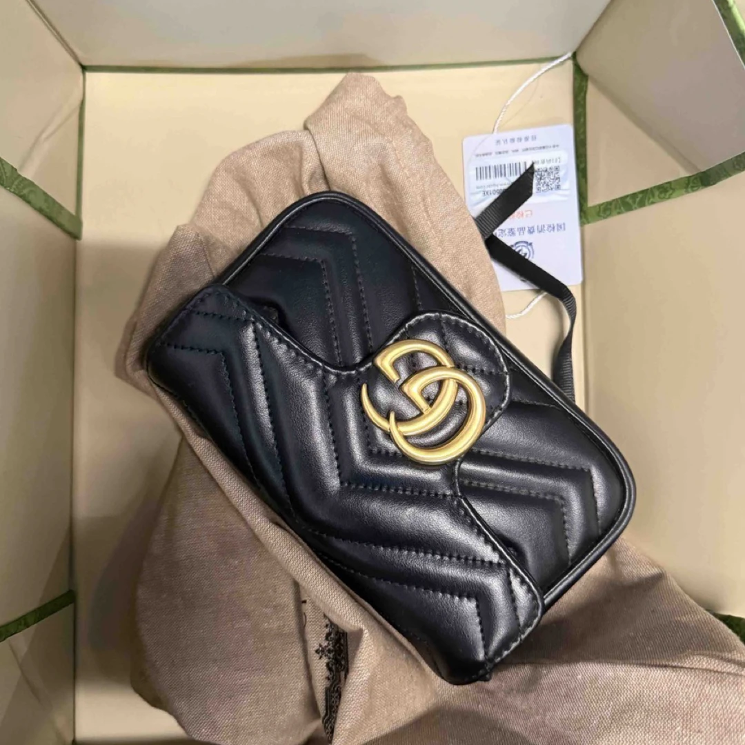 99新 GUCCI/古驰 supermini马萌有盒子有尘袋/9741