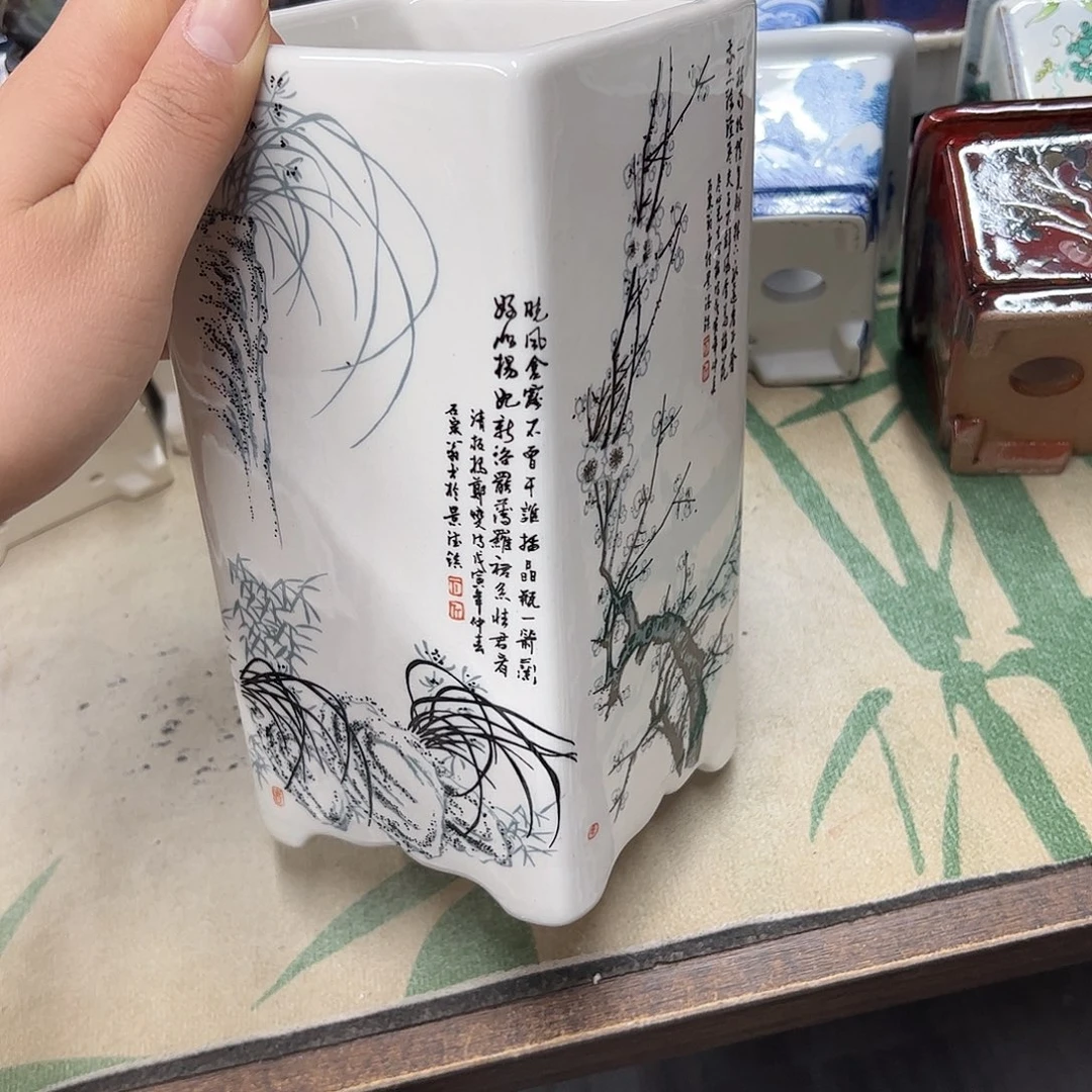 花盆紫砂128号瑕疵10/19cm