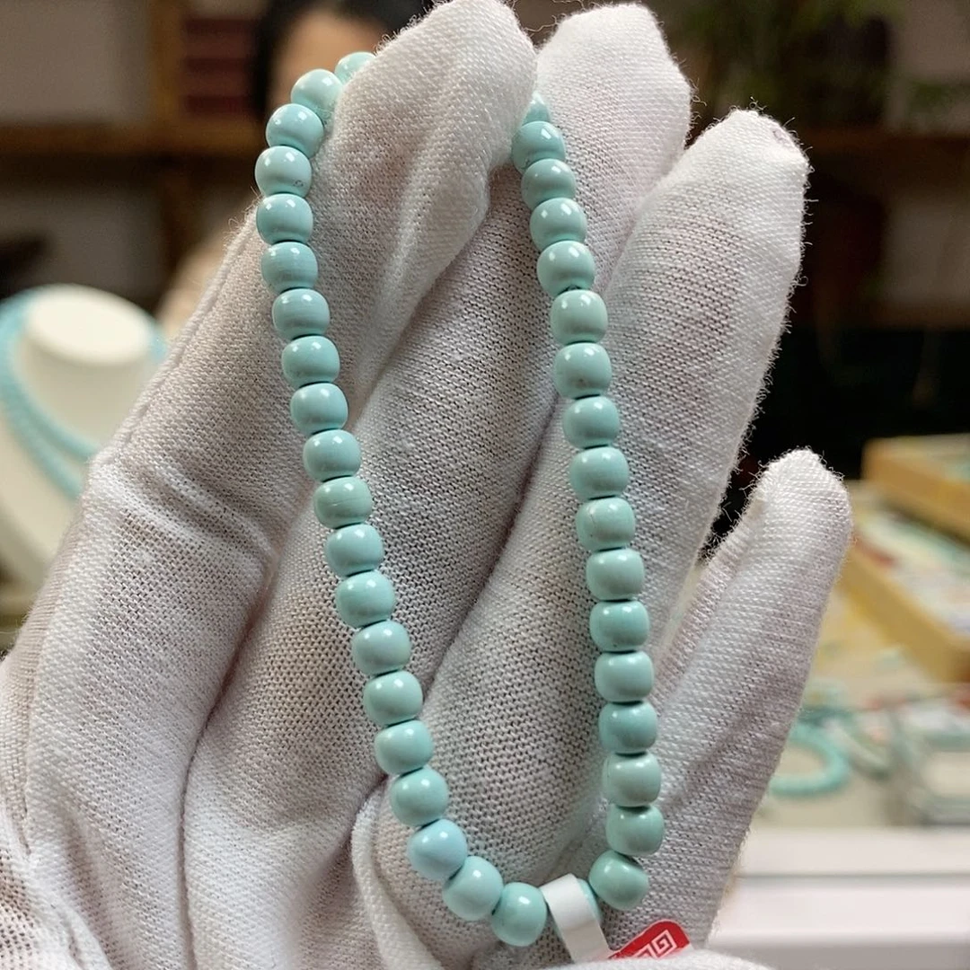 绿松石A5天空蓝卡4.8未镶嵌