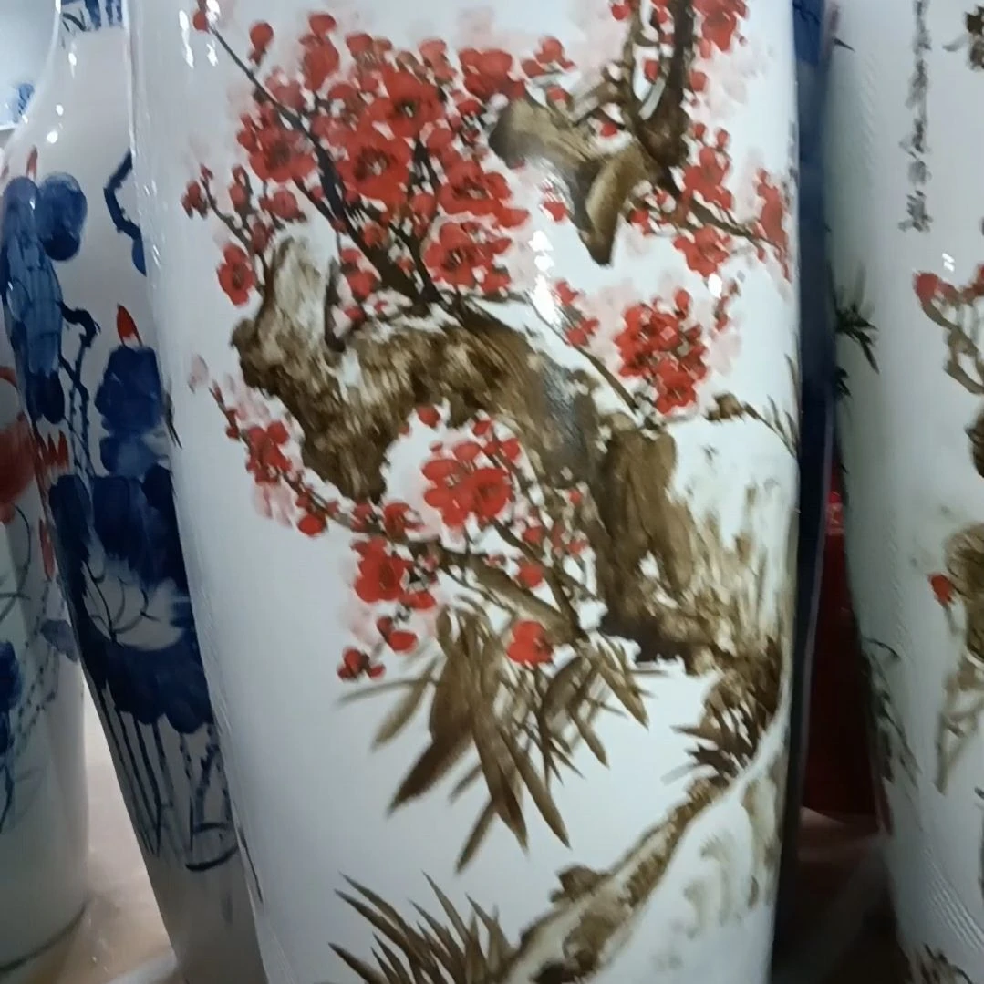 瓶景德镇落地花瓶一米8的一对