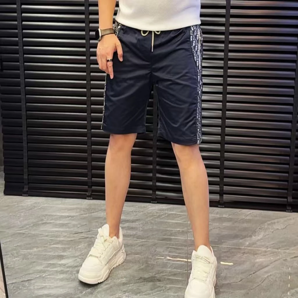 D+夏季新款男士轻奢短裤休闲时尚潮流男女同款高奢