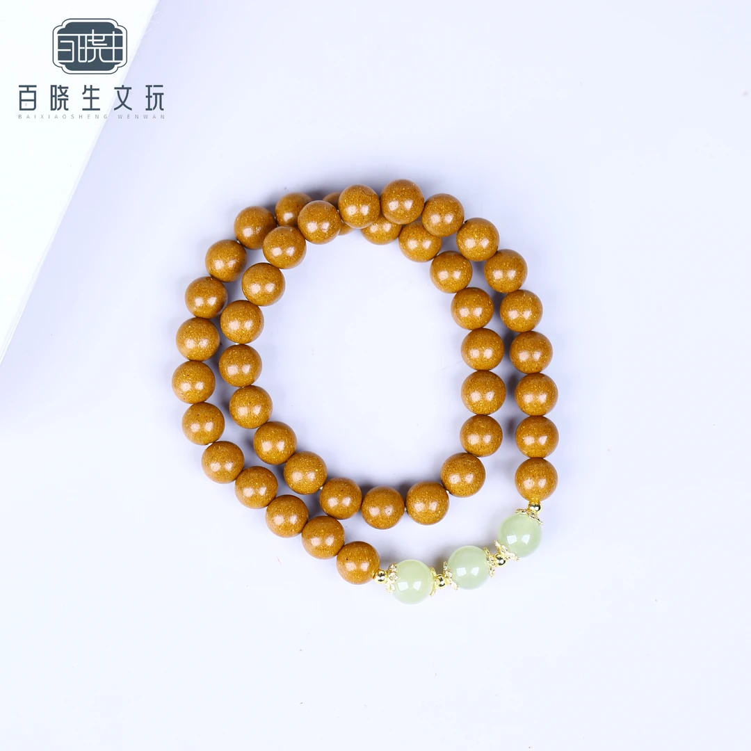 【百晓生】百花清目香 8mm双圈设计款 女款手串