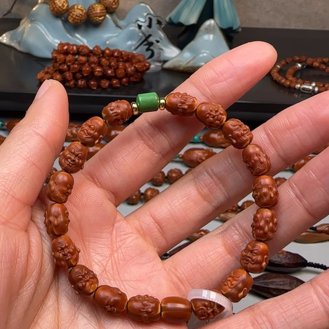 橄榄核手串/手链0.8尺寸36罗汉手串