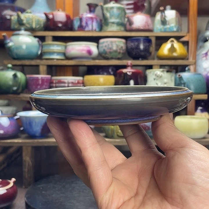 小***鱼杯子瓷钧瓷窑变杯