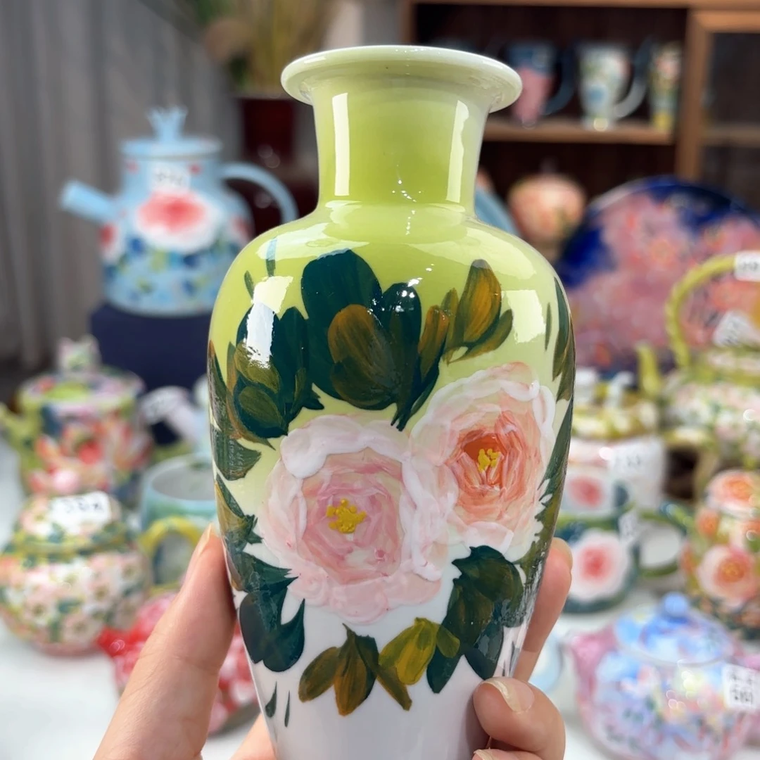 景德镇手绘高温釉下彩陶瓷茶具