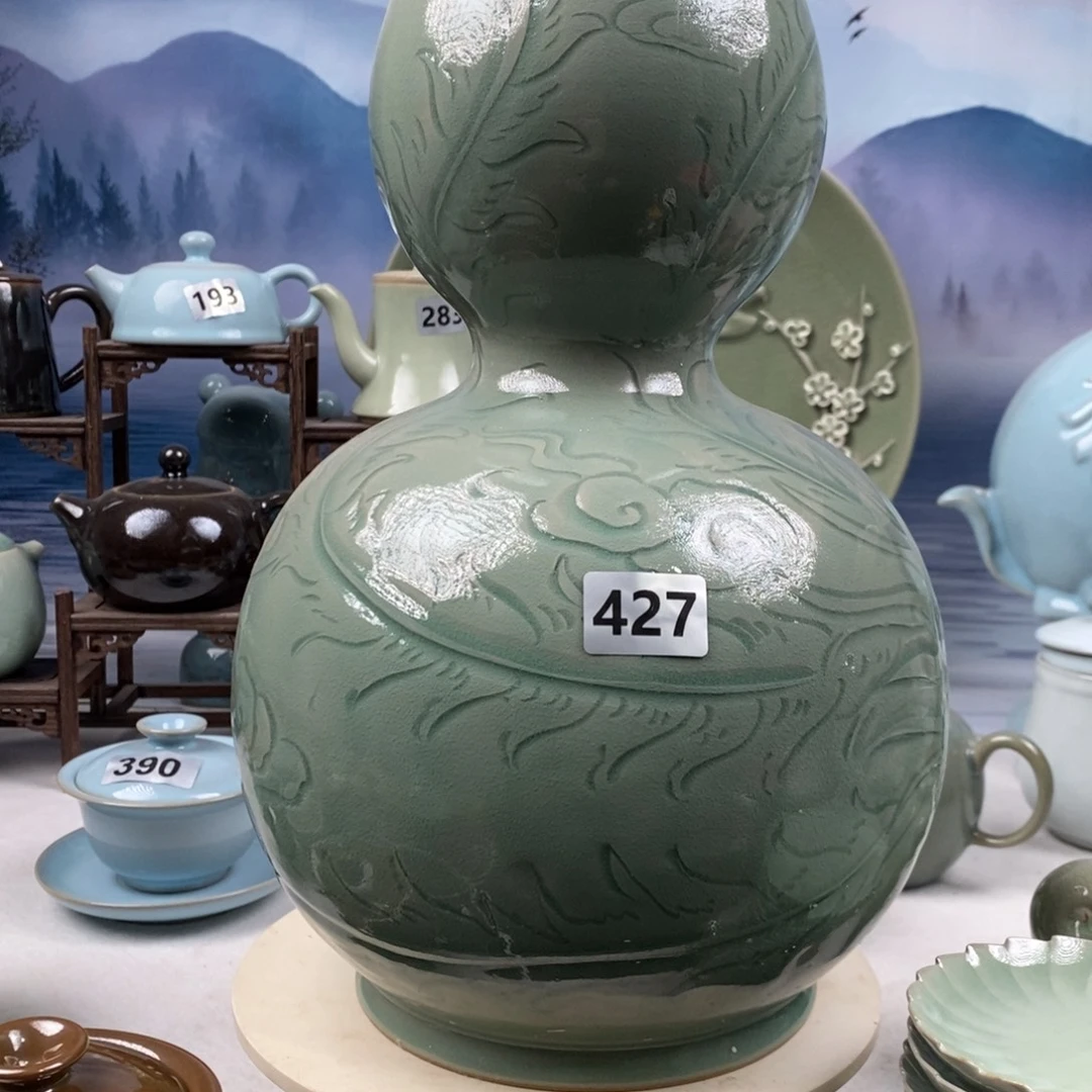 瓶瓷原矿釉原应地汝瓷精品