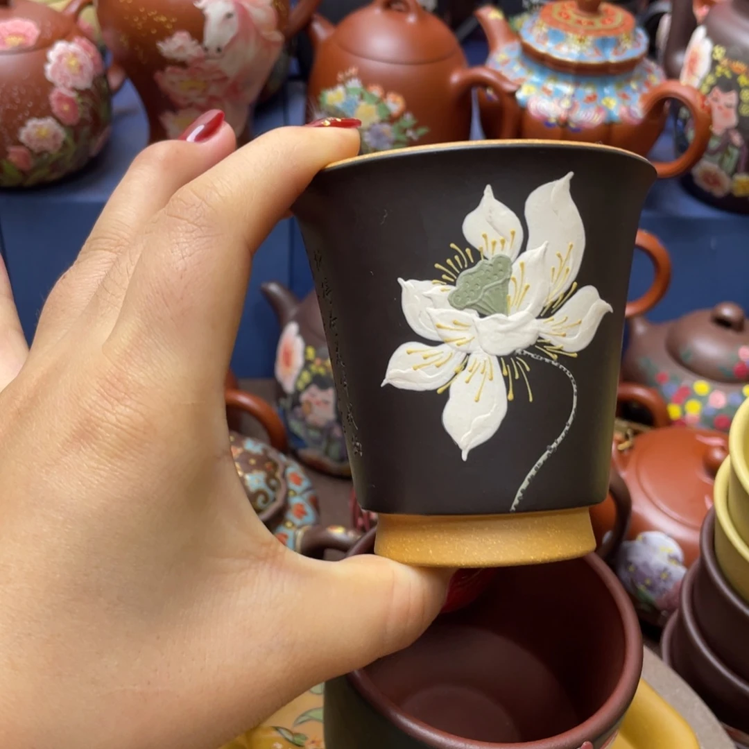 紫砂茶杯紫砂主人杯130cc