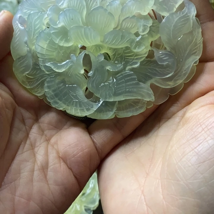 咪***兔岫玉未镶嵌项链毛衣链