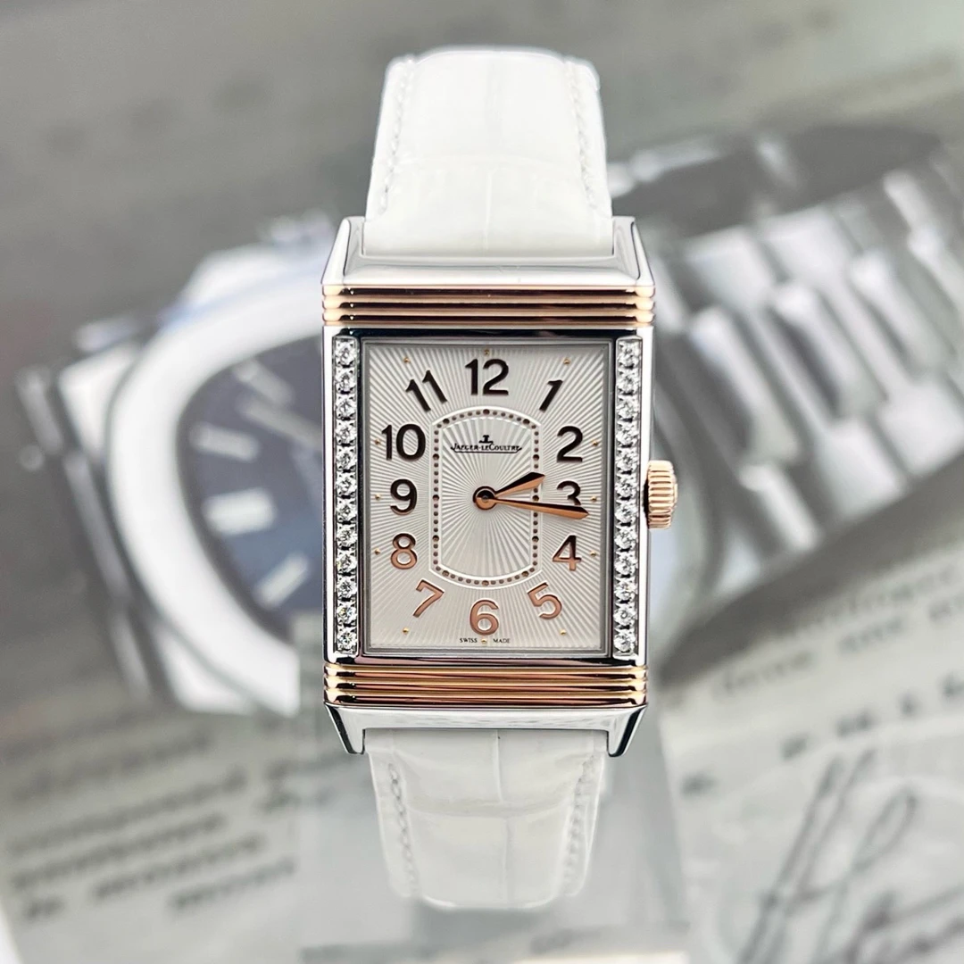 99新 Jaeger-LeCoultre/积家 单表 40×24mm 翻转 3224420间金原钻