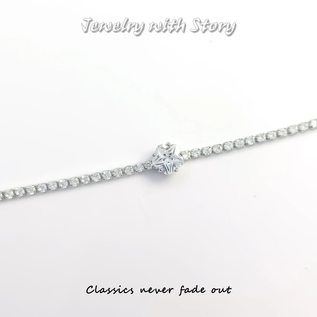 铜合金合成锆石手链 QQX-70850 手链小众百搭轻奢气质时尚