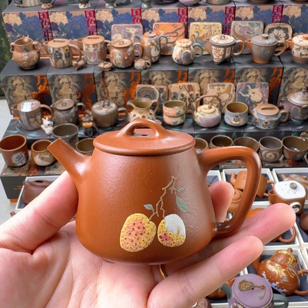 茶壶紫砂110cc原矿精工半手