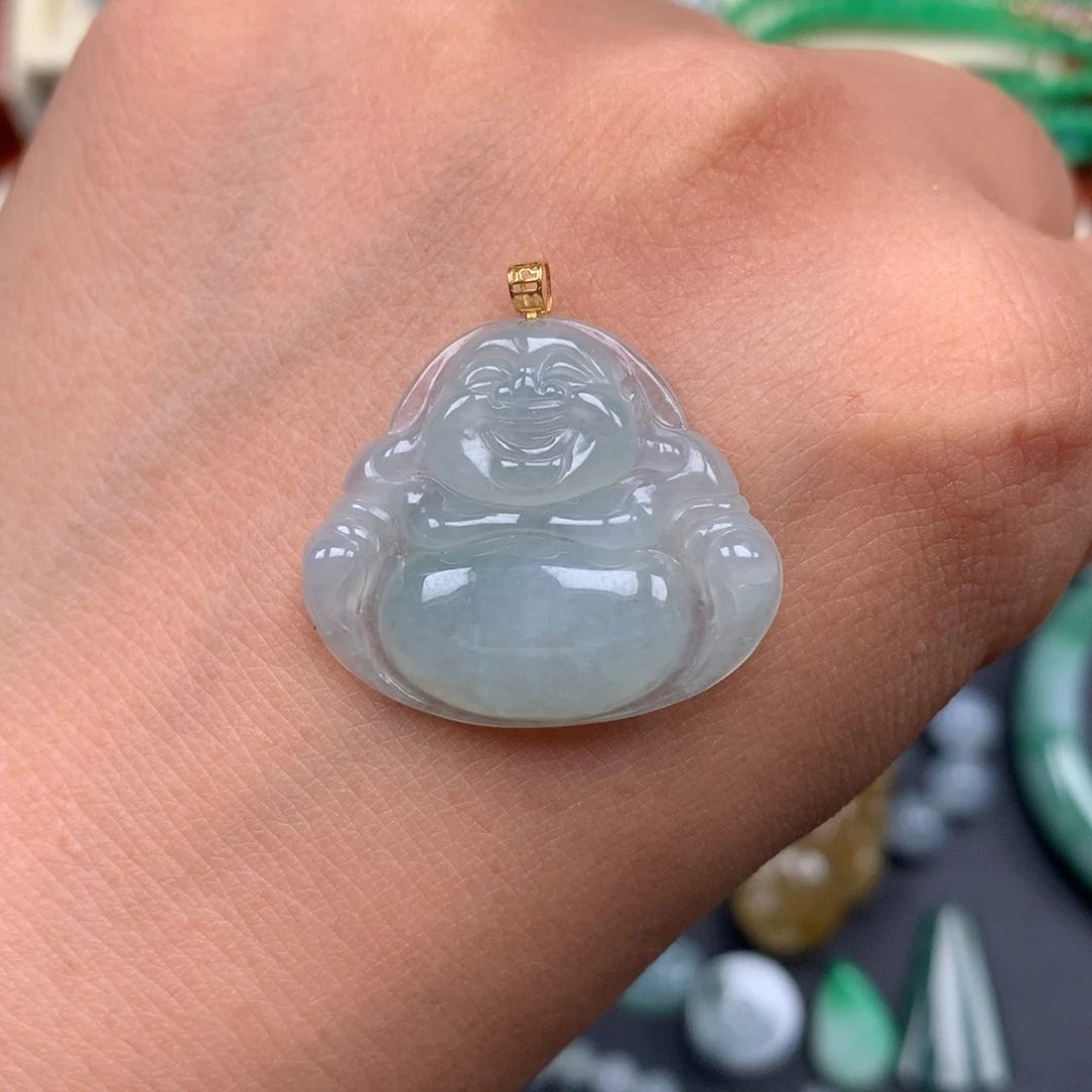 颈饰未镶嵌翡翠佛公