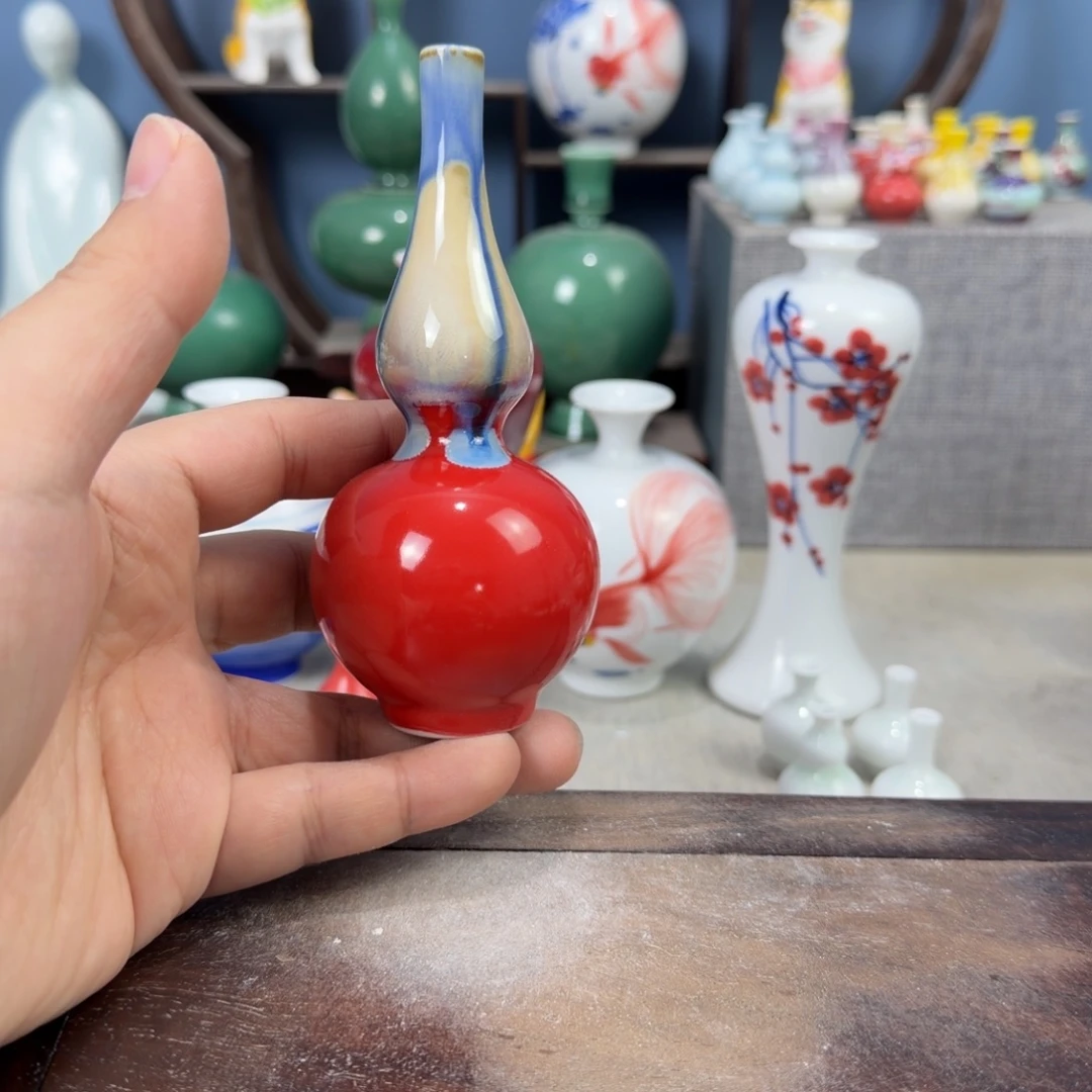 陶瓷手工小花器摆件