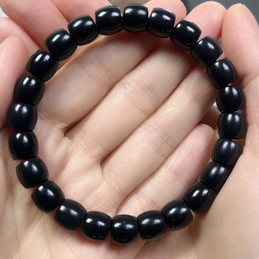 和田玉未镶嵌手串卡9直切珠宝级货头