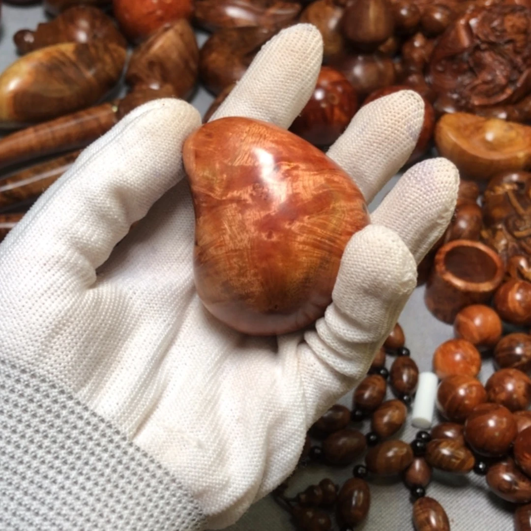 【闪购商品】木半****伤麻梨疙瘩火琉璃手把件