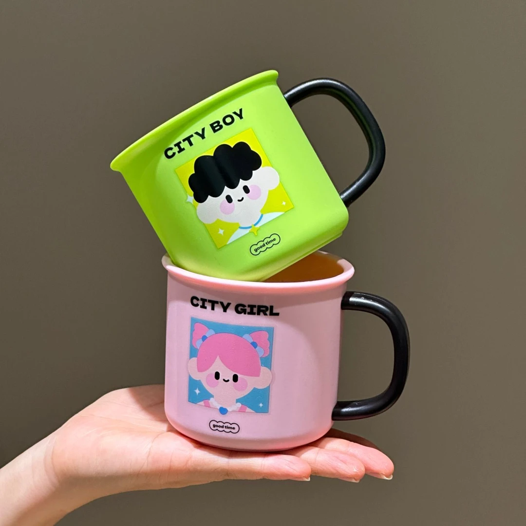 2025新款刷牙漱口杯子卫生间家用高级儿童情侣旅行便携塑料洗漱杯