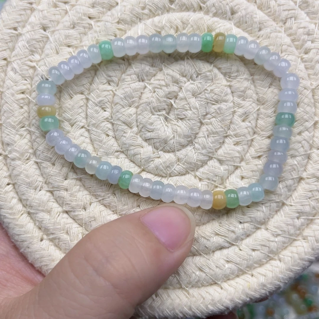 翡翠未镶嵌手链翡翠5.3