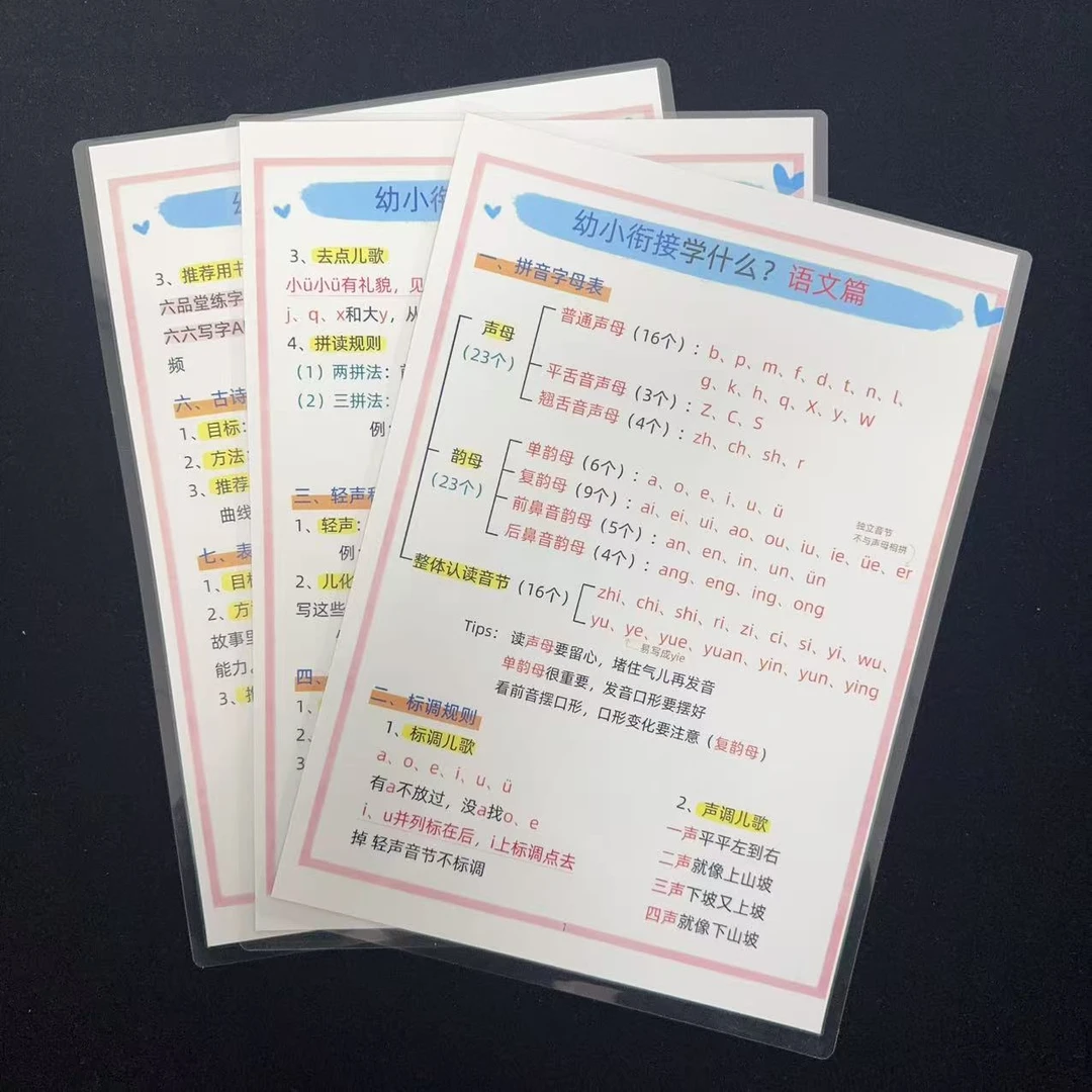 幼小衔接语文学习拼音启蒙家长教育学生互动表达专项益智训练闪卡