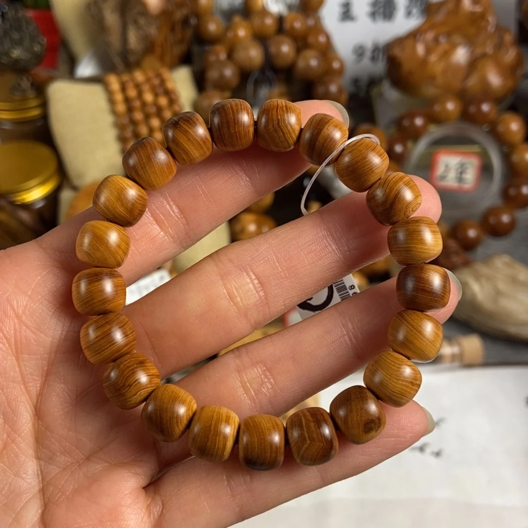 柏木（崖柏）手串/手链北太行高崖黑油骨料8/9微裂
