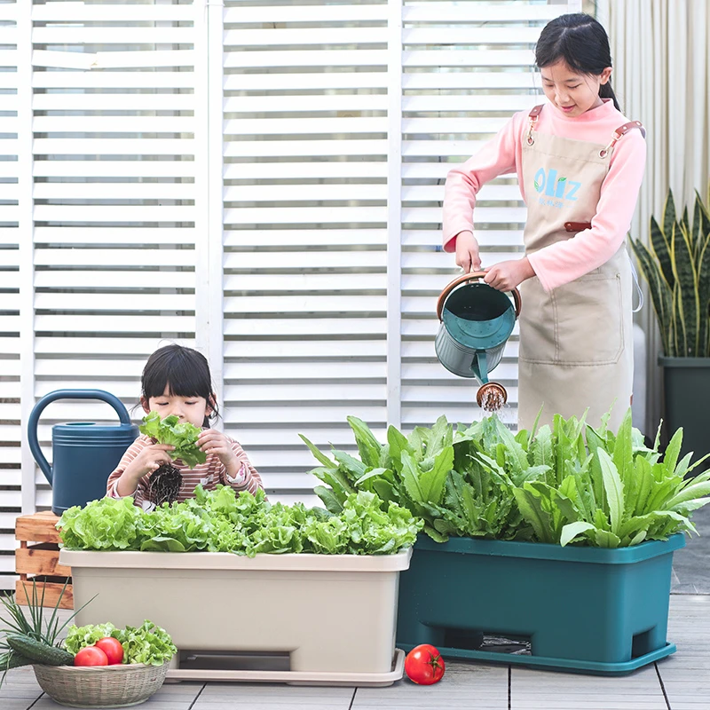 带轮可移动阳台加厚环保长方形大号耐用种植蔬菜专用花盆家用