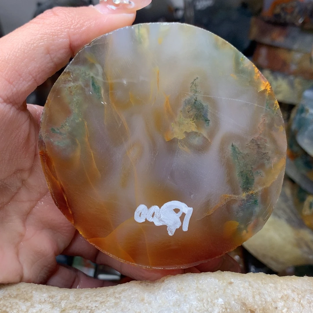 用***2定制玛瑙定制手镯57圈口不退不换