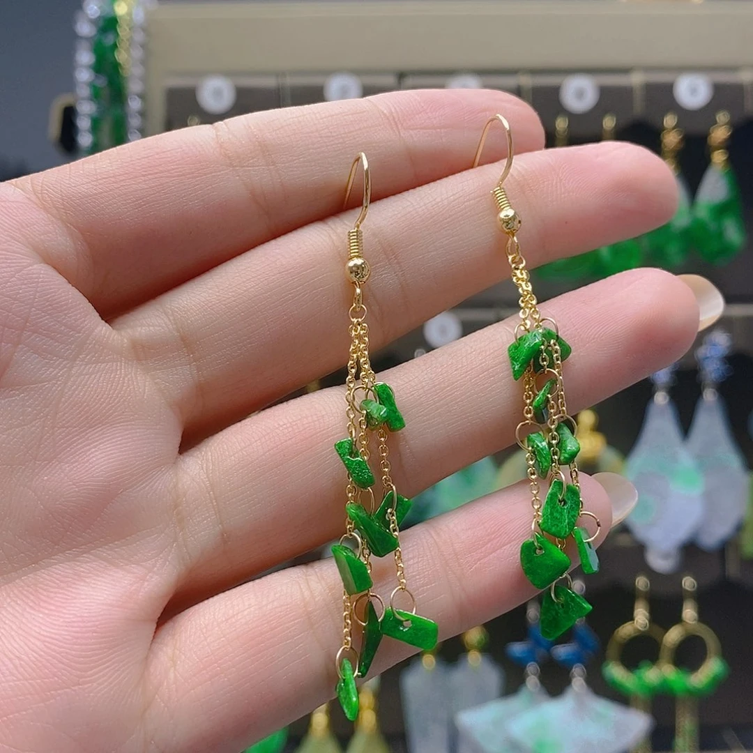 未镶嵌翡翠耳饰翡翠