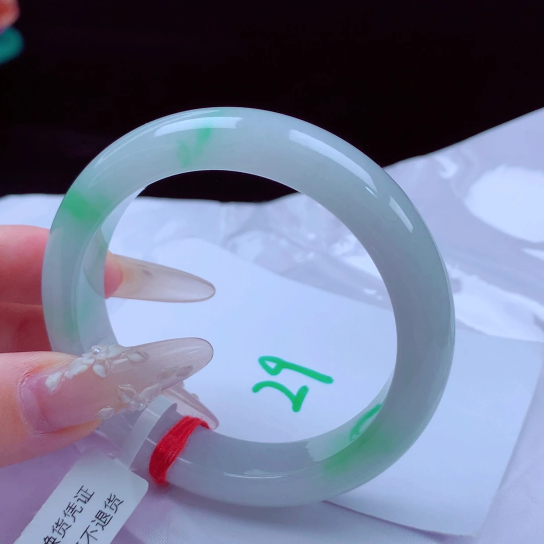 未镶嵌手镯翡翠天然缅甸翡翠A货手镯 29号