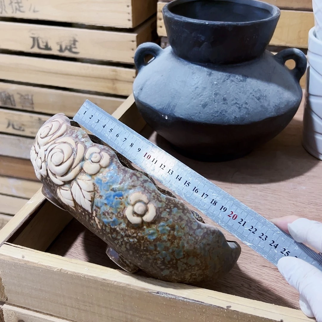 有孔，外贸尾单陶瓷花盆凑单10米包邮