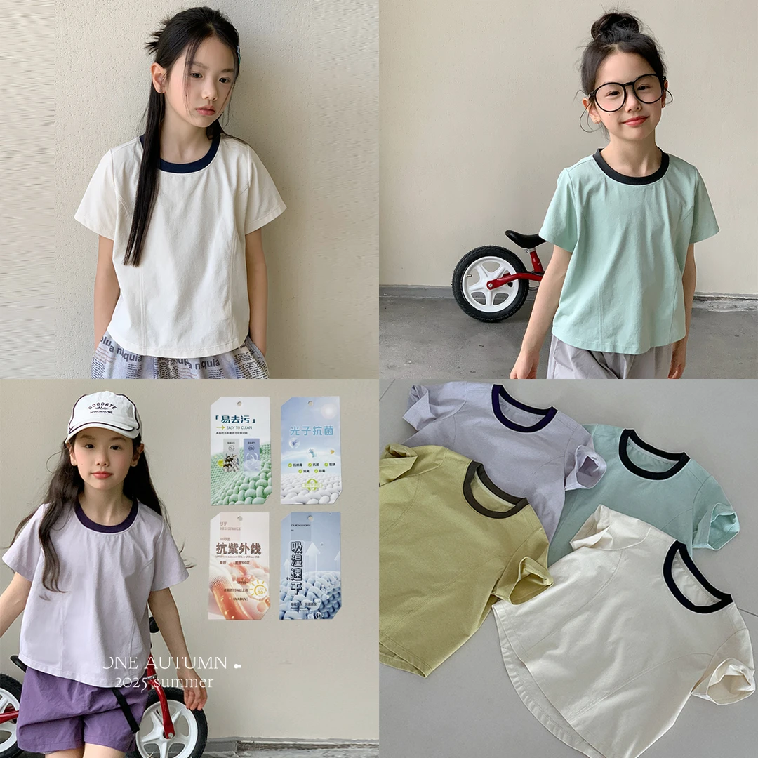 现货「壹秋ONE AUTUMN」【撞色速干T】速干抗菌易去污女夏GX825